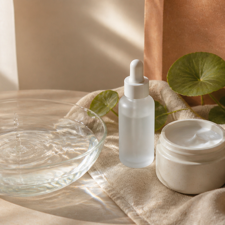 Routine coréenne hydratante pour peau déshydratée