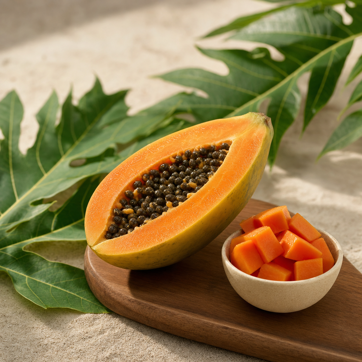 Enzymes de papaye